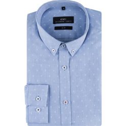 Koszula SIMONE slim KDNS000156. Niebieskie koszule męskie Giacomo Conti, m, bez wzorów, button down, z długim rękawem. Za 169,00 zł.