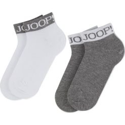 Zestaw 2 par niskich skarpet damskich JOOP! - Logo Sneaker 760.052-2 Light Grey Mel. 2400M. Szare skarpetki damskie JOOP!, bez wzorów, z elastanu. Za 69,00 zł.