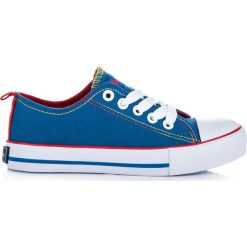Buty dziecięce: Niebieskie wiązane trampki BAYLEE