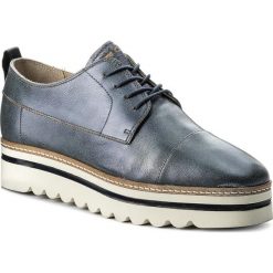 Oxfordy MARC O'POLO - 801 14453402 102 Gunmetal/Grey 181. Niebieskie półbuty damskie marki Marc O'Polo, na obcasie. W wyprzedaży za 439,00 zł.