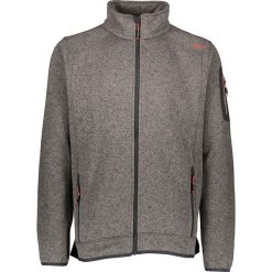 Kurtka polarowa w kolorze szarobrązowym. Szare bluzy męskie s, z dzianiny. W wyprzedaży za 109,95 zł.