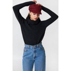 Golfy damskie: Trendyol Sweter z wywijanym golfem – Black,Grey
