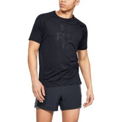 Under Armour Qualifier Glare Koszulka Czarny. Czarne podkoszulki męskie Under Armour, l, z nadrukiem, z elastanu, z krótkim rękawem. Za 206,95 zł.