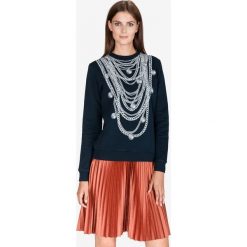 Just Cavalli Bluza Niebieski. Niebieskie bluzy damskie Just Cavalli, l, z nadrukiem, z bawełny, bez rękawów, bez kaptura. Za 1303,95 zł.