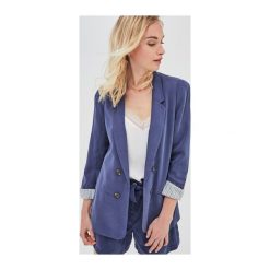 Marynarka damska. Szare kurtki damskie Promod, bez wzorów, z tkaniny. Za 199,90 zł.