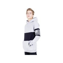 BLUZA Z KAPTUREM FLAGLIKE. Szare bluzy męskie ŚWINIE, xl, z nadrukiem, z elastanu, z kapturem, bez rękawów, z kapturem. Za 181,30 zł.