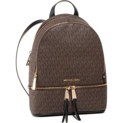 Plecak MICHAEL MICHAEL KORS - Rhea Zip 30S7GEZB1B Brown/Blk. Pomarańczowe plecaki damskie MICHAEL Michael Kors, bez wzorów, ze skóry ekologicznej. Za 1269,00 zł.