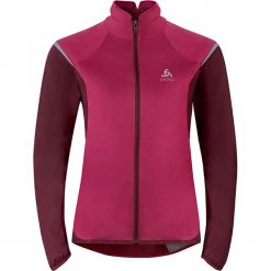 Kurtka softshellowa "Zeroweight" w kolorze fuksji do biegania. Czerwone kurtki damskie marki Odlo Women, xs. W wyprzedaży za 259,95 zł.