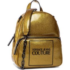 Plecak VERSACE JEANS COUTURE - E1VZABH1 71581 901. Żółte plecaki damskie Versace Jeans Couture, bez wzorów, z jeansu, eleganckie. Za 829,00 zł.