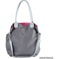 Torebka szara Light Blue. Niebieskie torebki klasyczne damskie N/A, z bawełny, zamszowe. Za 169,00 zł.