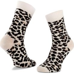 Skarpetki męskie: Skarpety Wysokie Unisex HAPPY SOCKS – LEO01-1000 Beżowy Czarny