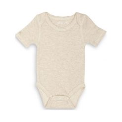 Body Oatmeal Fleck Melange 0-3 m. Szare body niemowlęce marki Juddlies, bez wzorów, bez rękawów. Za 38,08 zł.