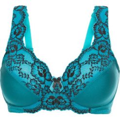 Biustonosz minimizer bonprix niebieskozielono-czarny. Niebieskie biustonosze bonprix, bez wzorów. Za 54,99 zł.