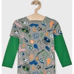 Name it - Longsleeve dziecięcy 92-128 cm. Szare t-shirty chłopięce Name it, z nadrukiem, z elastanu, z długim rękawem. W wyprzedaży za 49,90 zł.