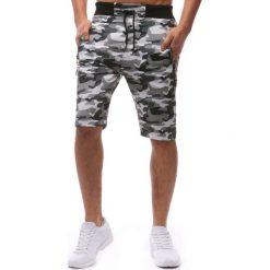 Spodenki i szorty męskie: Spodenki dresowe męskie camo szare (sx0611)