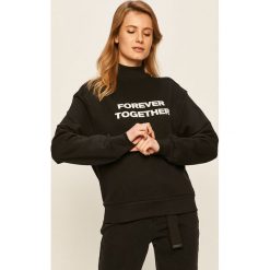 Tally Weijl - Bluza. Czarne bluzy damskie TALLY WEIJL, s, z nadrukiem, z bawełny, bez rękawów, z kapturem. W wyprzedaży za 49,90 zł.