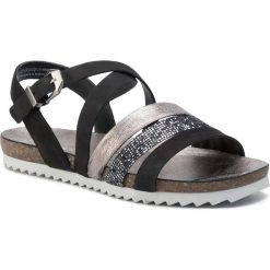 Sandały MARCO TOZZI - 2-28406-22 Black Comb 098. Szare klapki damskie Marco Tozzi, bez wzorów, ze skóry, bez obcasa. W wyprzedaży za 139,00 zł.