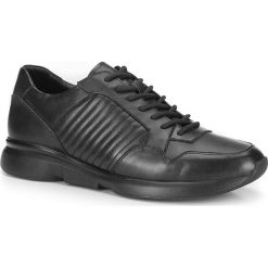 Buty męskie. Czarne buty sportowe męskie Wittchen, ze skóry, bez zapięcia. W wyprzedaży za 207,92 zł.