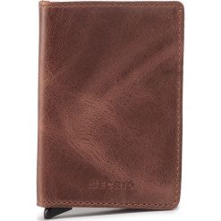 Mały Portfel Męski SECRID - Slimwallet SV Vintage Brown. Pomarańczowe portfele męskie Secrid, bez wzorów, ze skóry. Za 229,00 zł.