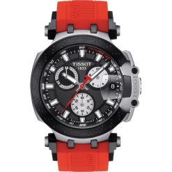TISSOT RABAT ZEGAREK T-Race Chronograph T115.417.27.051.00. Czarne zegarki męskie TISSOT. W wyprzedaży za 2244,00 zł.