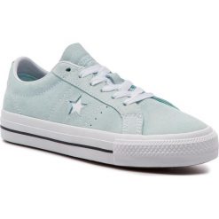 Tenisówki CONVERSE - One Star Pro Ox Te 163252C Teal Tint/Black/Wh. Zielone półbuty damskie marki Converse, bez wzorów, ze skóry, bez zapięcia. Za 369,00 zł.