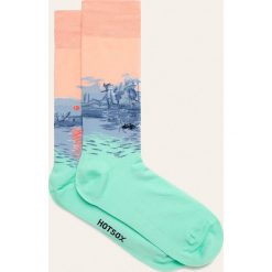 HotSox - Skarpetki Claude Monet Impressions. Różowe skarpetki męskie HotSox, bez wzorów, z bawełny. Za 49,90 zł.