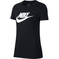Koszulka Nike Wmns Essential Icon Furura (BV6169-010). Koszulki damskie Nike, bez wzorów, z bawełny, bez kołnierzyka. Za 99,99 zł.