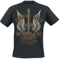 T-shirty męskie: Johnny Cash US Tour 1957 T-Shirt czarny