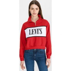 Levi's® Logo Bluza Czerwony. Czerwone bluzy damskie s, z nadrukiem, z bawełny, bez rękawów, bez kaptura. Za 326,95 zł.