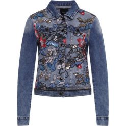 Kurtka jeansowa Desigual Brooklyn 20SWED32. Niebieskie kurtki damskie Desigual, bez wzorów, z bawełny, bez kaptura. Za 599,00 zł.
