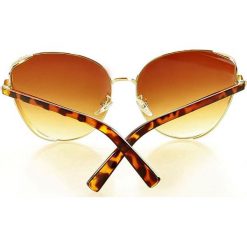 Luksusowe okulary przeciwsłoneczne mazzini kocie oczy brąz. Pomarańczowe okulary przeciwsłoneczne damskie LOOKS STYLE EYEWAER, eleganckie. W wyprzedaży za 64,90 zł.