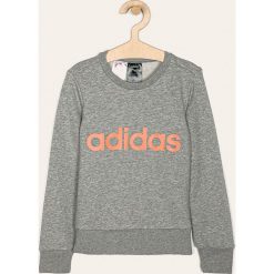 Adidas - Bluza dziecięca 110-170 cm. Szare bluzy dziewczęce Adidas, z nadrukiem, z elastanu. Za 149,90 zł.