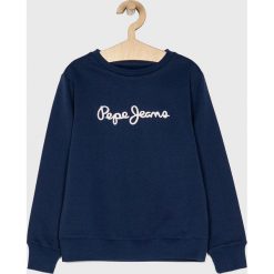 Pepe Jeans - Bluza 92-180 cm. Niebieskie bluzy chłopięce Pepe Jeans, z nadrukiem, z bawełny, bez rękawów, bez kaptura. Za 179,90 zł.