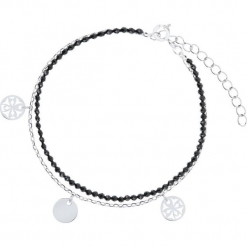 Unikalna Bransoletka Srebrna - srebro 925, Spinel. Szare bransoletki męskie marki W.KRUK, srebrne. Za 139,00 zł.