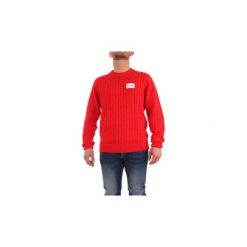 Swetry Calvin Klein Jeans J30J307800. Czerwone swetry męskie marki Calvin Klein Jeans, m, bez wzorów, z jeansu, bez kołnierzyka, bez kaptura. Za 217,33 zł.