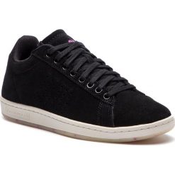 Sneakersy LE COQ SPORTIF - Courtset W Bold 1820229 Black/Meadow Mauve. Czarne półbuty damskie le coq sportif, na co dzień, bez wzorów, ze skóry, bez obcasa, na płaskiej podeszwie, bez zapięcia. W wyprzedaży za 249,00 zł.