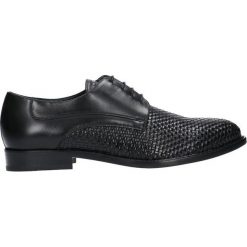 Półbuty HENRY. Niebieskie buty wizytowe męskie marki Gino Rossi, ze skóry, na sznurówki. Za 349,90 zł.