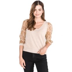 TWINSET Sweter Złoty Beżowy. Żółte bluzy damskie Twinset, xs, z bawełny. Za 772,95 zł.