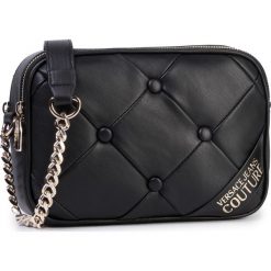 Torebka VERSACE JEANS COUTURE - E1VUBBC4 899. Czarne listonoszki damskie Versace Jeans Couture, bez wzorów, z jeansu, bez dodatków. Za 649,00 zł.