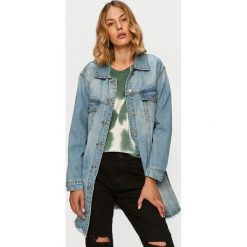Answear Lab - Kurtka jeansowa. Niebieskie kurtki damskie Answear Lab, s, bez wzorów, z bawełny, długie. Za 169,90 zł.