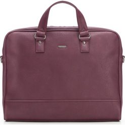 Torba na laptopa. Czerwone torby męskie skórzane Wittchen, w paski, ze skóry ekologicznej, małe. W wyprzedaży za 199,90 zł.