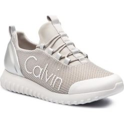 Sneakersy Calvin Klein Jeans Ron SE8605. Szare sneakersy męskie Calvin Klein Jeans, bez wzorów, z jeansu, bez zapięcia. Za 519,00 zł.