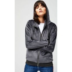Bluza welurowa z kapturem. Bluzy damskie Moodo, xs, bez wzorów, z weluru, bez rękawów, z kapturem. Za 59,99 zł.