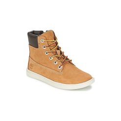 Buty Dziecko Timberland GROVETON 6IN LACE WITH SIDE ZIP. Brązowe trampki chłopięce marki Timberland. Za 258,30 zł.