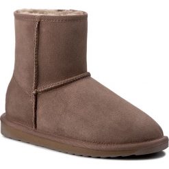 Buty EMU AUSTRALIA - Stinger Mini W10003 Mushroom. Pomarańczowe kozaki damskie EMU Australia, ze skóry, klasyczne, na niskim obcasie, bez zapięcia. W wyprzedaży za 449,00 zł.