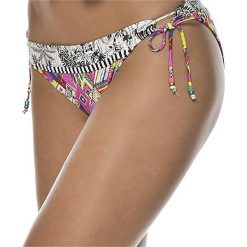 Stroje dwuczęściowe damskie: Dół stroju kąpielowego bikini w kwiaty