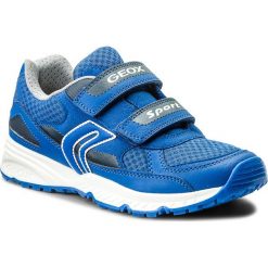 Sneakersy GEOX - J Bernie C J8211C 014AF C4011 D Royal. Niebieskie półbuty męskie skórzane Geox, bez wzorów, na rzepy. Za 289,00 zł.