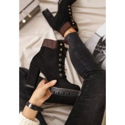 Czarne Botki Metz. Czarne botki damskie vices, bez obcasa, na obcasie, bez zapięcia. Za 149,99 zł.