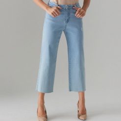 Jeansy culotte - Niebieski. Niebieskie jeansy damskie Mohito. W wyprzedaży za 39,99 zł.