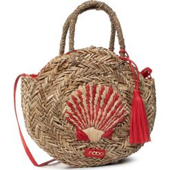 Torebka NOBO - NBAG-XI0320-C005 Beżowy z Czerwonym. Brązowe torebki klasyczne damskie Nobo, bez wzorów, z tworzywa sztucznego, eleganckie, bez dodatków. W wyprzedaży za 179,00 zł.